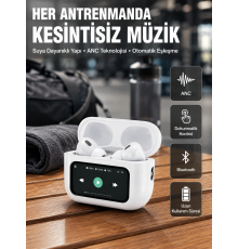 Otomatik Bağlantılı Bluetooth Kulaklık ANC Özellikli Su ve Ter Dayanıklı Yeni Nesil