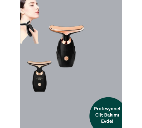Yüz ve Boyun İçin Cilt Sıkılaştırıcı Masaj Cihazı