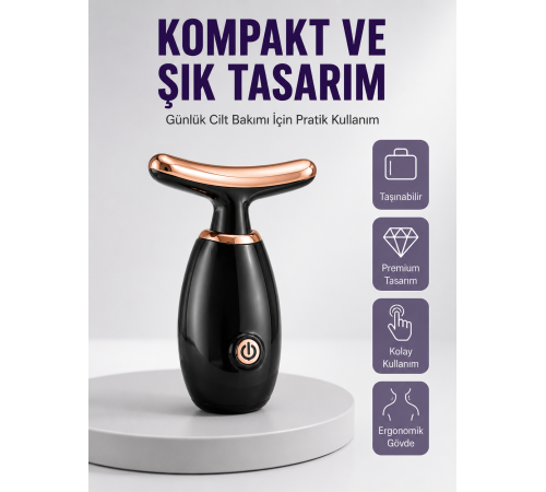 Serum Emilimini Artıran Yüz Masaj Cihazı Yeni Nesil