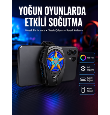 Dijital Göstergeli Evrensel Telefon Soğutma Fanı Yeni Nesil