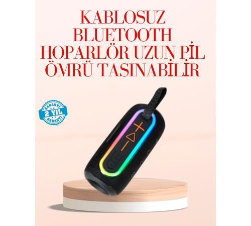 Taşınabilir Bluetooth Hoparlör Kırmızı IP67 Su Geçirmez