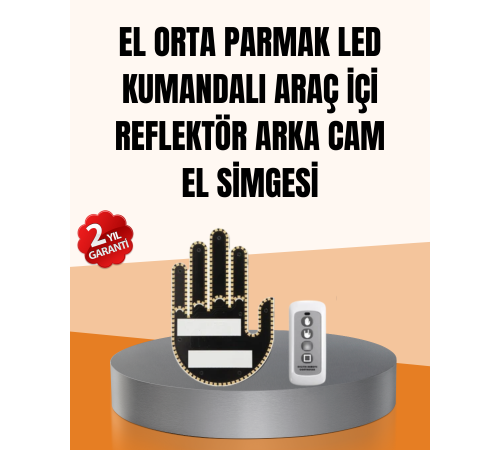 2025 Yeni Seri LED El Şekilli Park Uyarı ve Güvenlik Cihazı Orijinal