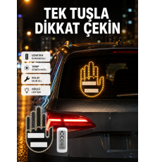 Suya Dayanıklı LED El Park Uyarı Cihazı Uzaktan Kumandalı 2025