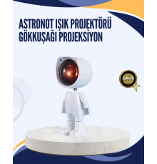 Gün Batımı Efekti Sunan Astronot LED Masa Lambası