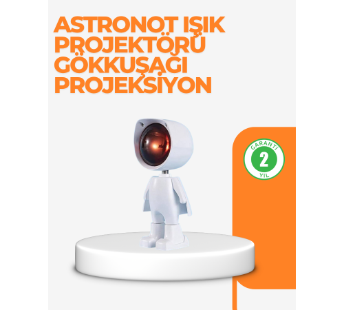 USB Şarjlı Taşınabilir Gün Batımı Projektör Lambası