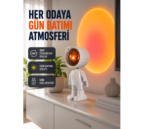 Loş Işıklı Şarjlı Ortam Lambası – Kompakt ve Portatif Yeni Nesil