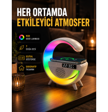 2025 Yeni Seri 15W Kablosuz Şarjlı LED Atmosfer Lambası