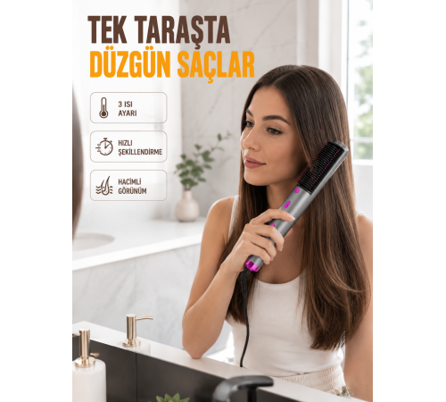 Hızlı Kurutma ve Şekillendirme İçin Saç Fırçası