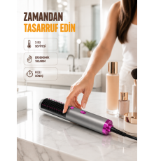 Saç Düzleştirme ve Hacimlendirme Fonksiyonlu Fırça