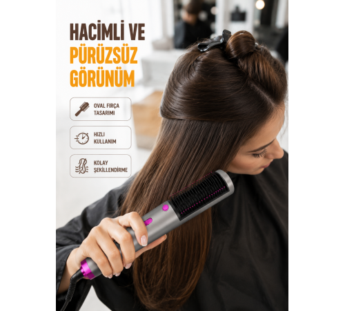 Hızlı Kurutma ve Parlak Saçlar İçin Profesyonel Fırça