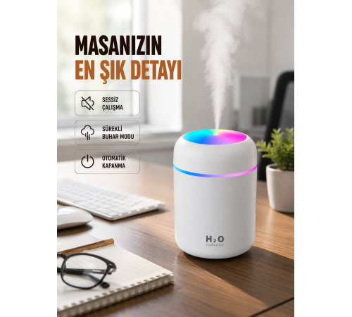Kompakt Boyutlu Nemlendirici – 30-45ml/h Buhar Kapasiteli