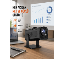 Taşınabilir Full HD Projektör - 1 GB RAM, 8 GB Hafıza Yeni Nesil