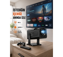 HCS350pro 1080P Full HD Taşınabilir Android Projektör Yeni Nesil