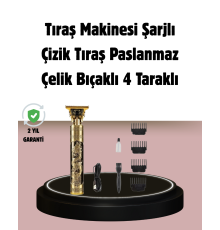 Şarjlı Titanyum Bıçaklı Saç Kesme Makinesi