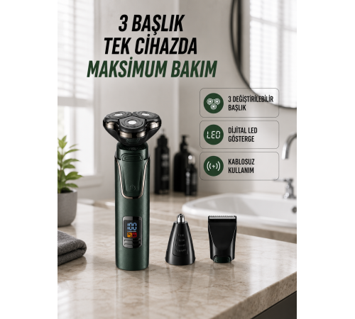 Kuru Kullanıma Uygun Erkek Tıraş Makinesi