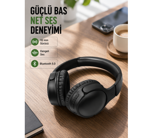 18 Saat Pil Ömürlü Bluetooth Kulaklık