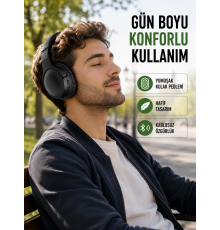3.2 cm Sürücülü Ergonomik Kablosuz Kulaklık
