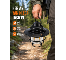 Çam Kozalağı Şekilli Retro Kamp Gece Lambası