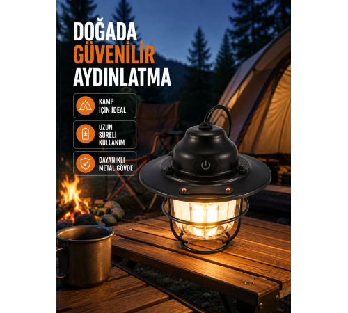 Uzun Ömürlü Bataryalı Outdoor LED Gece Lambası