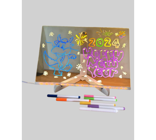Çocuklar ve Yetişkinler İçin USB LED Işıklı Çizim Panosu
