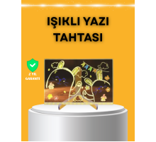 Masaüstü ve Duvara Monte Edilebilir LED Işıklı Yazı Panosu