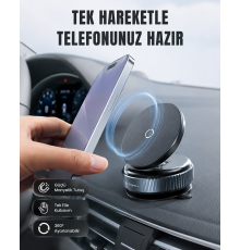 16 Mıknatıslı Araç Telefon Tutucu Kaymaz ve Güvenli