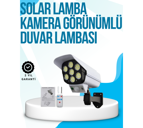 Kablosuz, Güneş Paneliyle Şarj Olan Dış Mekan Lambası – 8-10 Saat Aydınlatma Süresi