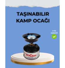 Kompakt ve Hafif Kamp Ocağı Seti Gaz Tüplü