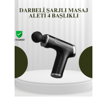 USB Type-C Şarjlı Taşınabilir Masaj Tabancası