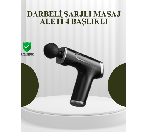 USB Type-C Şarjlı Taşınabilir Masaj Tabancası