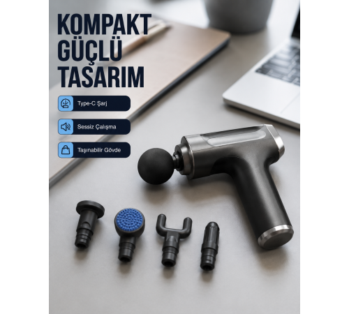 Kas Yorgunluğu Vücut Masaj Tabancası Yeni Nesil