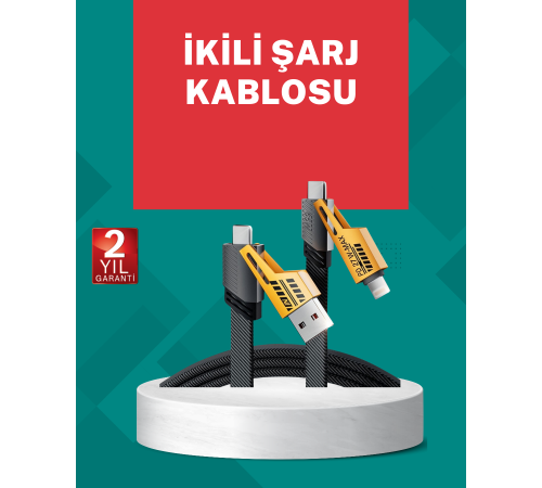 Akıllı Telefon Tablet Laptop Uyumlu 65W Güçlü Veri Kablosu