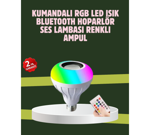 Hoparlörlü LED Ampul – Ev ve Ofis İçin Akıllı Aydınlatma Çözümü