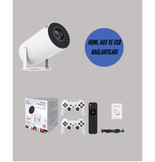 10.000 Oyun Destekli, Çift Kollu 4K Projeksiyon – HDMI, USB, AUX, Ethernet Yok Yeni Nesil