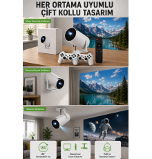 Kablosuz 4K Projeksiyon – Wi‑Fi 6 & Bluetooth 5.0 ile Oyun ve Uygulama Merkezli Yeni Nesil