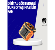 5000mAh Şarjlı Soğutma Fanı Taşınabilir