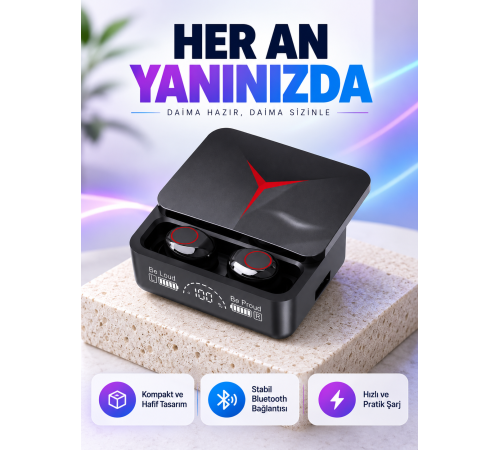 IPX6 Suya Dayanıklı Kablosuz Kulaklık – Hafif ve Taşınabilir Tasarım Yeni Nesil