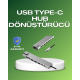 Alüminyum Gövdeli Type‑C HDMI & Ethernet Adaptör – Tak & Çalıştır