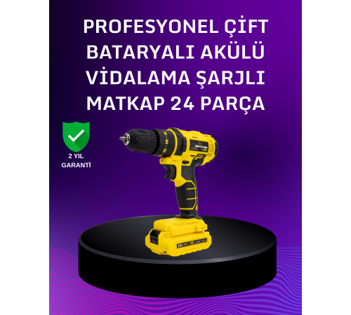 12V Akülü Matkap | 20-30 Nm Tork, Çift Hız Ayarı ve LED Işık