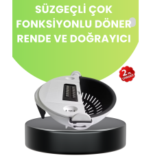 Ergonomik Sebze Rendeleyici ve Süzgeç Hazneli Dilimleyici