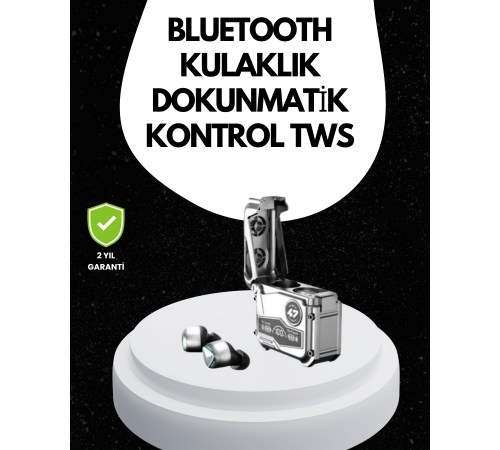 Bluetooth 5.0 Kulak İçi Kablosuz Kulaklık – Dokunmatik Kontrol, Düşük Gecikme