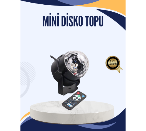 Müzik Sensörlü Renkli LED Parti Işığı
