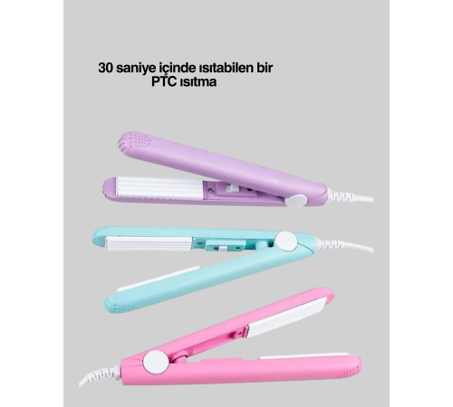 30 Saniyede Isınan PTC Teknolojili Saç Şekillendirici – Sabit Isı Kontrollü, Hızlı Performans