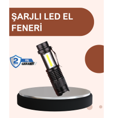 Alüminyum Gövdeli 2000 Lümen Güçlü LED El Feneri