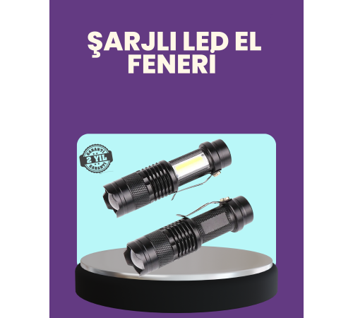 Suya Dayanıklı 4 Modlu Mini LED El Feneri