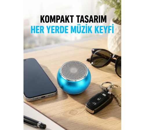 Taşınabilir Bluetooth Hoparlör Eller Serbest Arama Özellikli Yeni Nesil