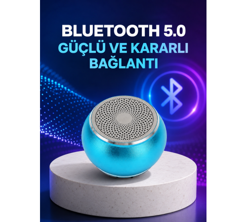 Mini Bluetooth Speaker | Uzun Pil Ömrü, Şık ve Hafif Tasarım Yeni Nesil