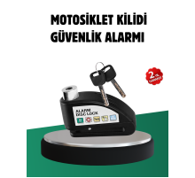 Titreşim Sensörlü Alarm Disk Kilidi Motosiklet Scooter Bisiklet
