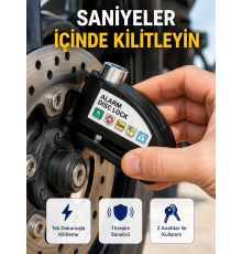 110 dB Alarm Disk Kilidi Motosiklet Scooter Bisiklet Güvenlik Yeni Nesil