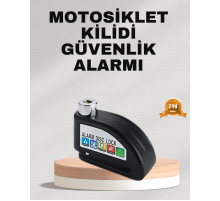 Ekonomik Alarm Disk Kilidi Motosiklet Scooter Bisiklet Güvenlik